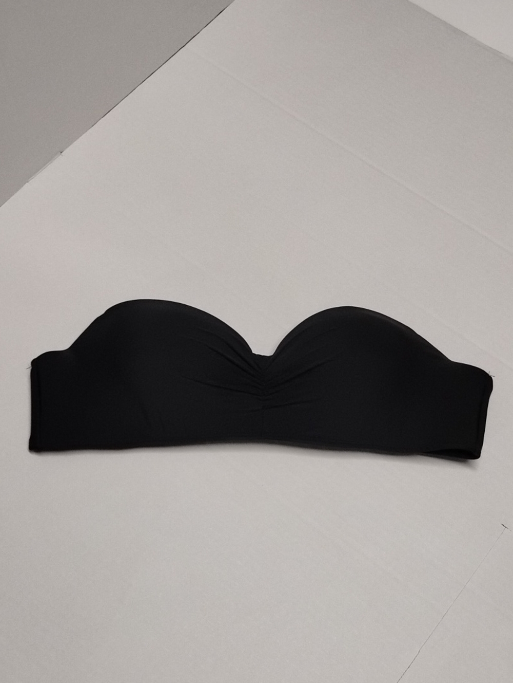 Breaking Waves Black Strapless Bandeau Swim Top - Women's Swim XXL